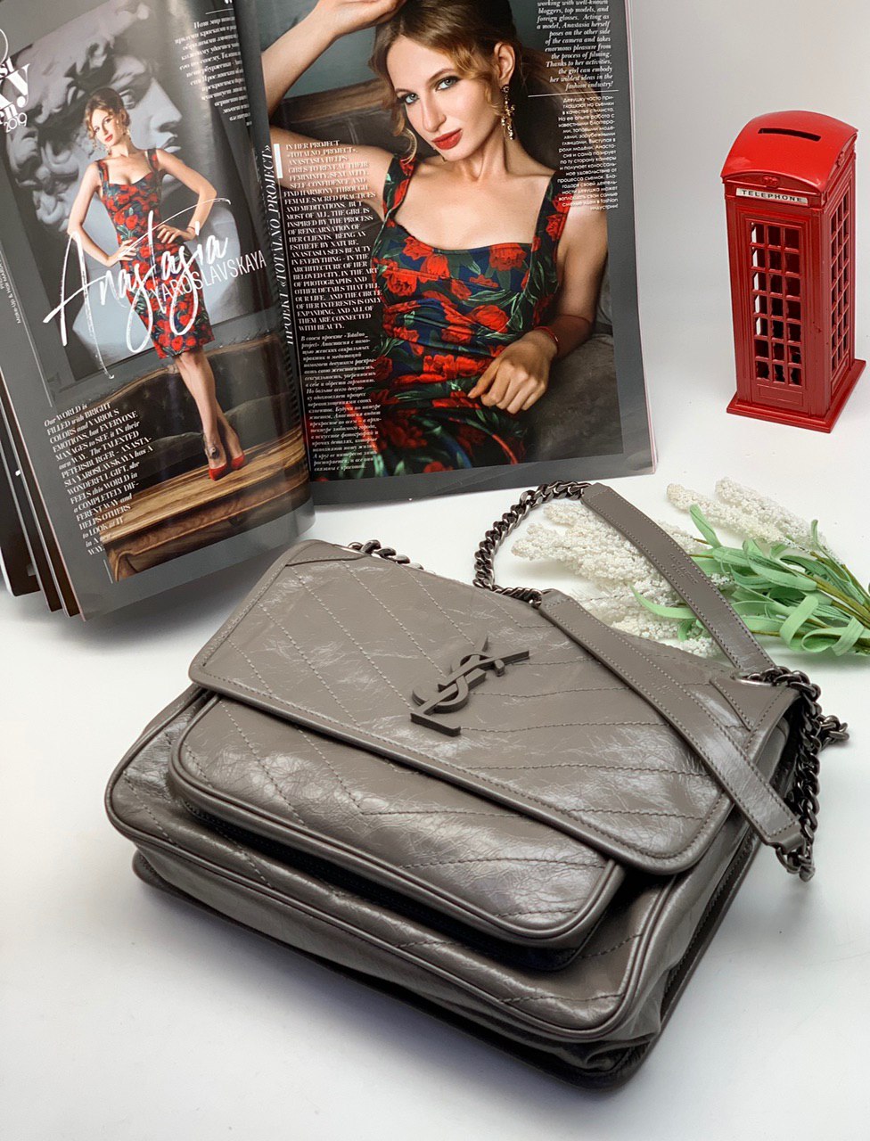 sl-sumka-s-klapanom-myataya-kozha-v-polosku-seraya.jpg SL сумка с клапаном мятая кожа в полоску серая — изображение 1