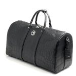 SR дорожная сумка крокодил 2 полосы черная