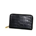 SR кошелек крокодил черный фурнитура золото