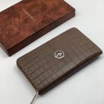 SR кошелек крокодил маленький бежевый