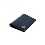 SR обложка на паспорт крокодил синий логотип золотой орел в восьмиугольнике