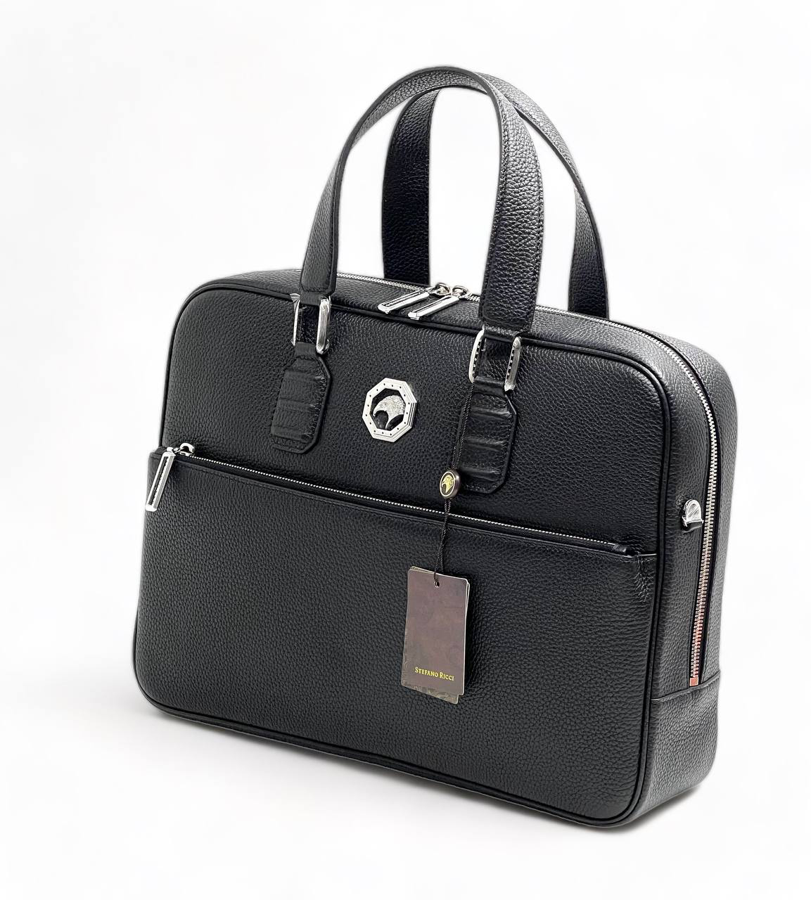 sr-portfel-chernaya-kozha-togo-s-bolshim-karmanom-na-molnii-furnitura-serebro.png SR портфель черная кожа того с большим карманом на молнии фурнитура серебро — изображение 1