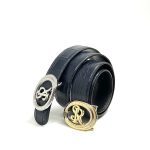 SR ремень крокодил джинсовый съемная пряжка темно-синий