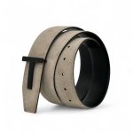 TF двусторонний слоновая кость замша гладкая черная кожа съемная пряжка