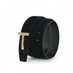 TF ремень замша черный съемная пряжка