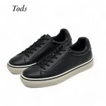 TODS кеды черные на белой подошве