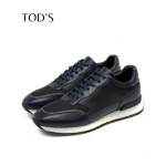 TODS кроссовки синие кожа и текстиль