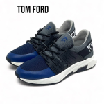 TOM FORD кроссовки текстиль серо-синие