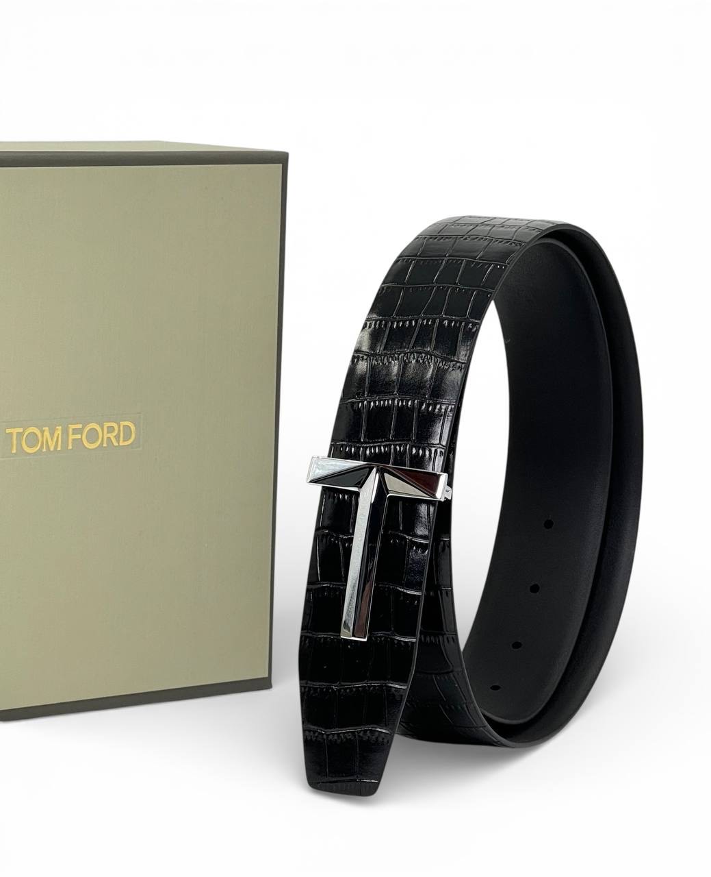 tom-ford-remen-dvuhstoronnij-pod-krokodila-chernyj-serebro.jpg TOM FORD ремень двухсторонний под крокодила черный серебро — изображение 1