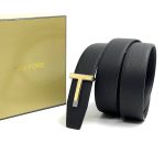 TOM FORD ремень кожа того черный с двух сторон