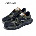 VALENTINO кроссовки хаки коричневый язычок