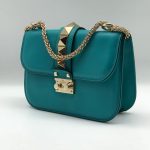 VALENTINO сумка с клапаном гладкая кожа зеленая SALE
