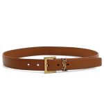 YSL ремень кожа кэмел золото