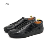 ZILLI кеды крокодил черные