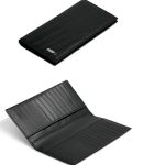 ZILLI купюрница из черной кожи крокодила логотип серебро снаружи