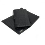 ZILLI купюрница из черной кожи крокодила логотип серебро внутри