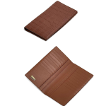 ZILLI купюрница из коричневой кожи крокодила логотип золото внутри