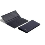 ZILLI купюрница из синей кожи крокодила логотип серебро снаружи