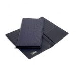 ZILLI купюрница из синей кожи крокодила логотип серебро внутри