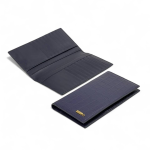 ZILLI купюрница из синей кожи крокодила логотип золото снаружи