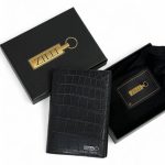 ZILLI обложка черная крокодил серебряный логотип