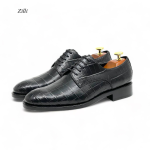 ZILLI туфли крокодил черные