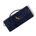 BV клатч синяя замша