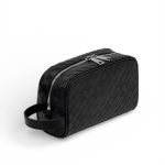 BV несессер 1 молния с ручкой черный теленок в крупном новом плетении