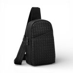 BV слинг черный теленок с открытым наружным карманом