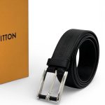 LV ремень брючный черный