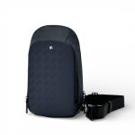 MONTBLANC слинг кожа тисненная синий