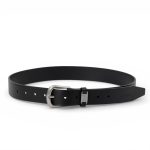 BALENCIAGA ремень 35 мм кожа того черный серебро