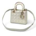 DIOR LADY сумка белая 20 см золото