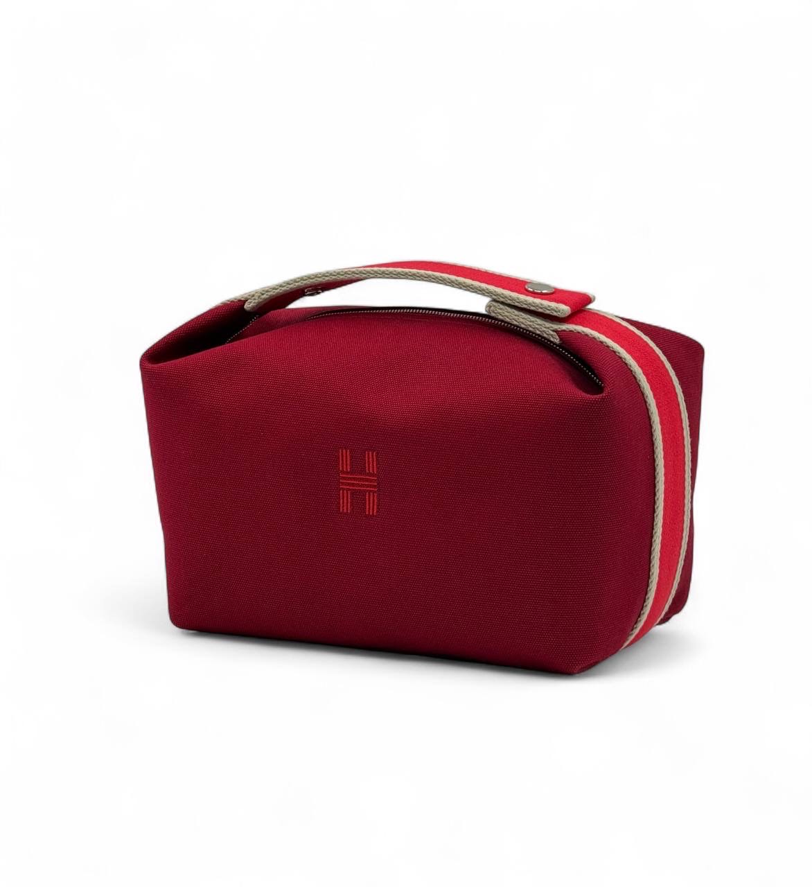 hermes-kosmetichka-tekstil-na-molnii-bolshaya-bordovaya.jpg HERMES косметичка текстиль на молнии большая бордовая — изображение 1