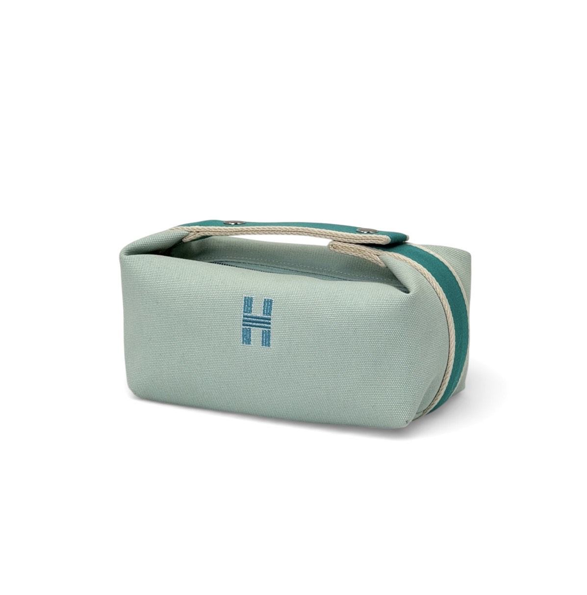 hermes-kosmetichka-tekstil-na-molnii-malenkaya-myatnaya.jpg HERMES косметичка текстиль на молнии маленькая мятная — изображение 1