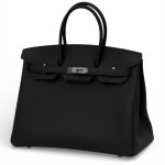 HERMES сумка Birkin 35 см того черная серебро