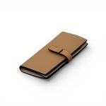 LOEWE кошелек хлястик на кнопке коричневый