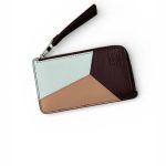 LOEWE визитница на молнии розово-голубая