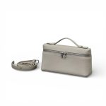 LORO PIANA сумка маленькая того серая серебро