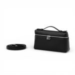 LORO PIANA сумка средняя кожа Того черная серебро