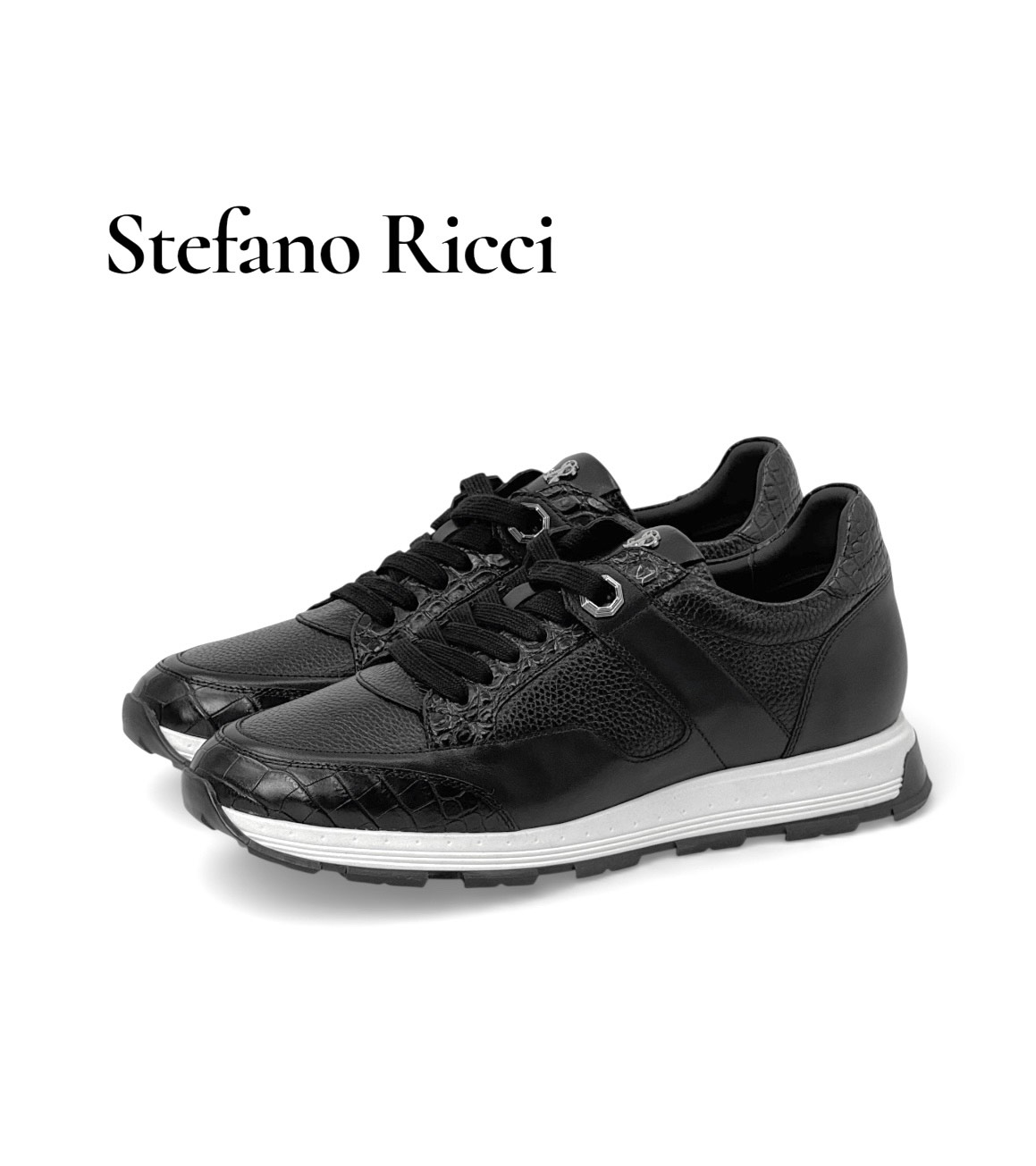 sr-krossovki-kombinirovannye-kozha-i-kozha-krokodila-chernye.jpg SR кроссовки комбинированные кожа и кожа крокодила черные — изображение 1
